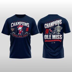 Ole Miss Rebels Sugar Bowl Champions 2026 T Shirt 91